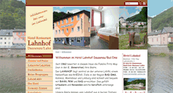 Desktop Screenshot of hotel-lahnhof.de